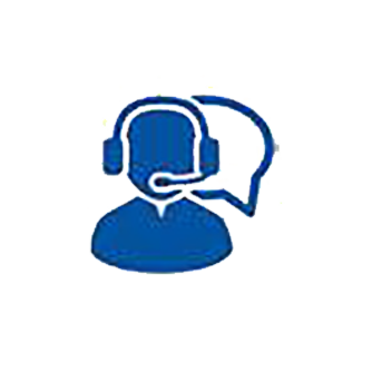 Icon of a person speaking on a telecaller