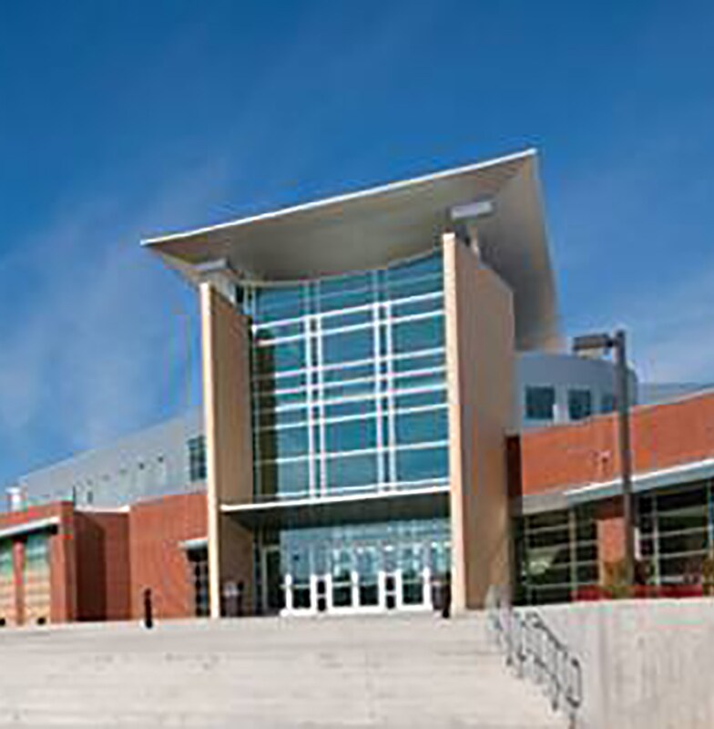 Front view of an educational institution