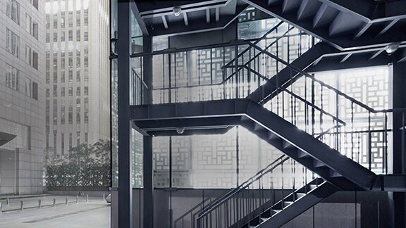 View of the commercial spaces with modern buildings