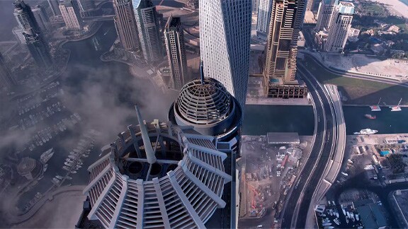 Aerial view of a city