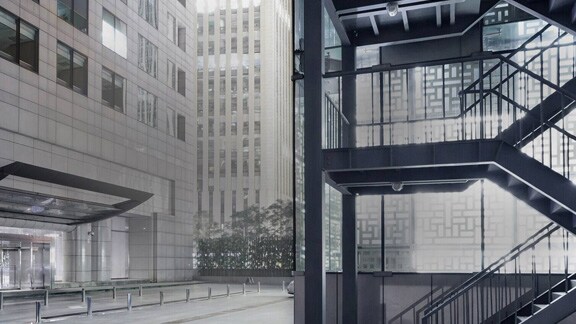 View of the commercial spaces with modern buildings